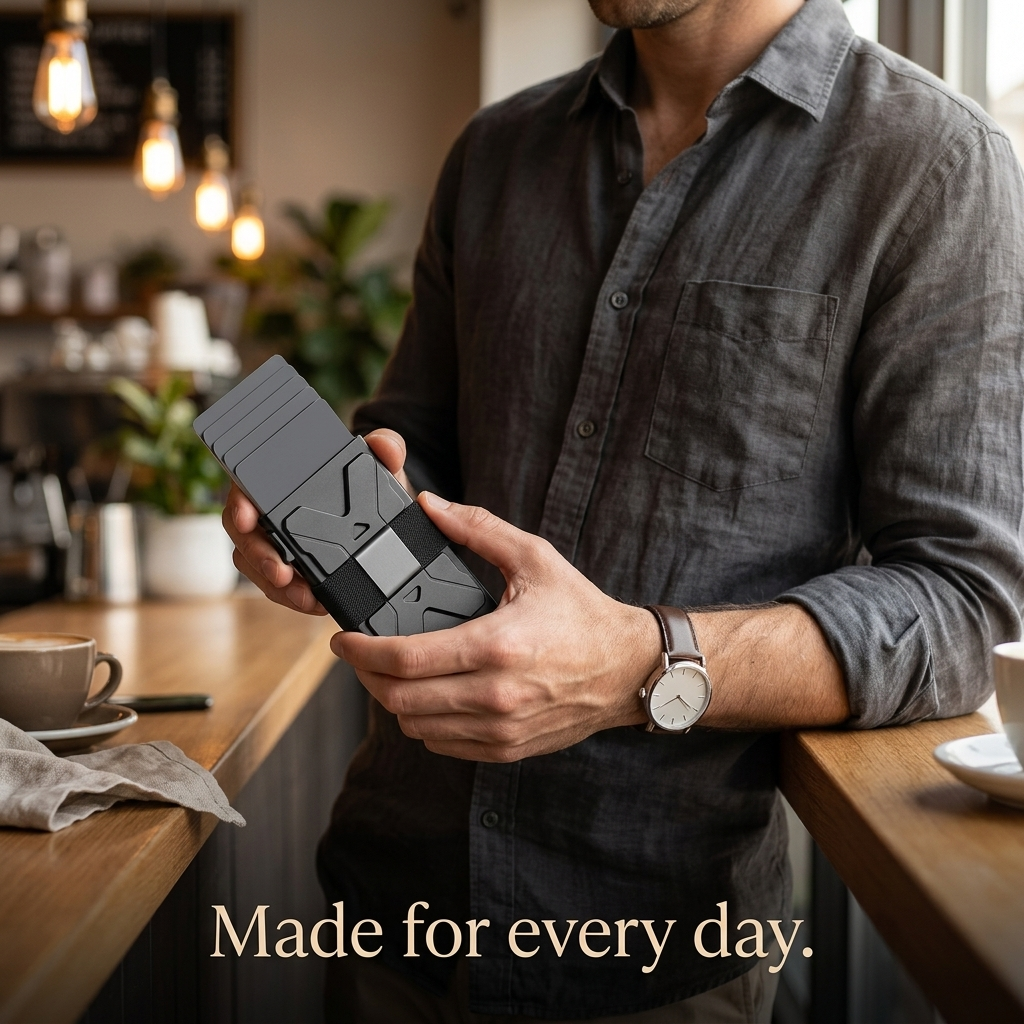 VAEREN Aluminium Smart Wallet