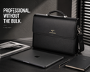 VAEREN Men's Horizontal Leather Briefcase