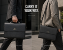 VAEREN Men's Horizontal Leather Briefcase