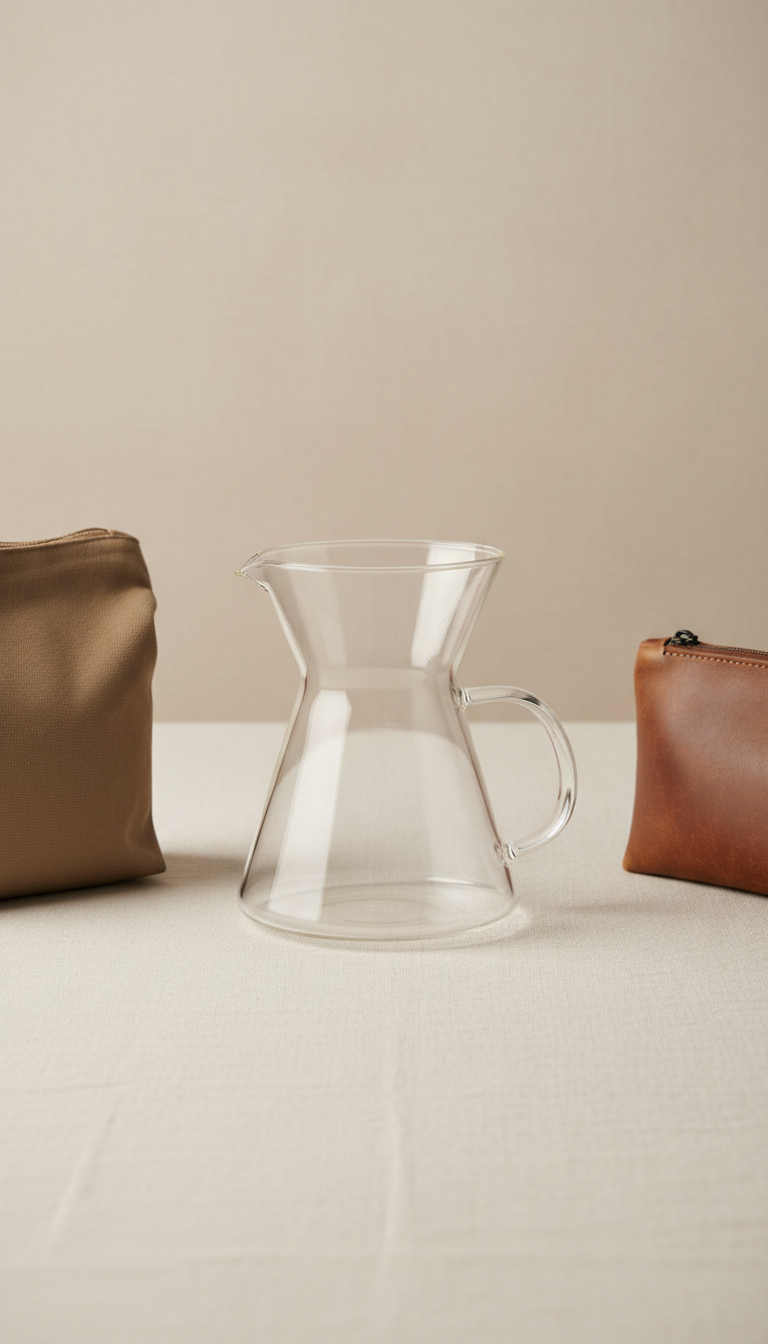 Glass Pour-Over Carafe Heat-Resistant